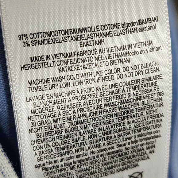 Brooks Brothers Womens Light Blue Cotton & Spandex Shorts Size 12 - Picture 5 of 6